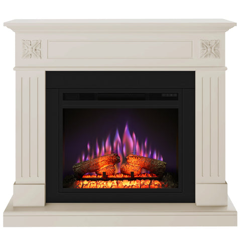 Semineu electric ECOFLAME PRO London 110.30.95 antichizat , incalzire infrared, teme de culoare, flacara 3D si sunet