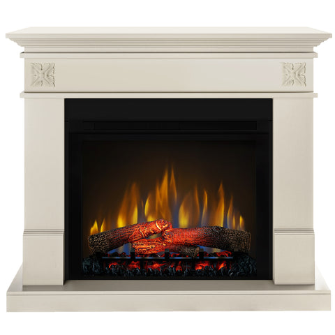 Semineu electric DIMPLEX Lisabona Flower Antichizat cu focar electric 3D Optiflame XHD28 si sunet