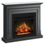 Semineu electric ECOFLAME PRO - Barcelona ash grey, flacara 3D de 23 inci cu teme de culoare, incalzire infrared si sunet