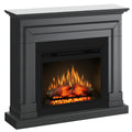 Semineu ECOFLAME PRO - Barcelona ash grey, flacara 3D de 23 inci cu teme de culoare, incalzire infrared si sunet