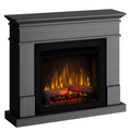Semineu electric Lisabona Ash Grey cu focar electric 3D Dimplex Optiflame XHD23 si sunet
