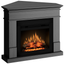 Semineu electric ECOFLAME PRO - Lisabona colt ash grey, flacara 3D de 23 inci cu teme de culoare, incalzire infrared si sunet
