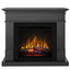 Semineu electric DIMPLEX Lisabona ash grey SLIM LINE cu focar electric 3D Optiflame XHD23 si sunet