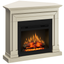 Semineu electric ECOFLAME PRO - Barcelona colt antique vanilla, flacara 3D de 23 inci cu teme de culoare, incalzire infrared si sunet
