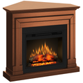 Semineu ECOFLAME PRO - Barcelona colt cherry, flacara 3D de 23 inci cu teme de culoare, incalzire infrared si sunet