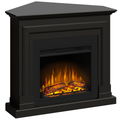 Semineu ECOFLAME - Barcelona SLIM LINE colt black, flacara 3D de 23 inci, sistem incalzire
