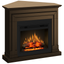 Semineu electric ECOFLAME PRO - Barcelona colt walnut, flacara 3D de 23 inci cu teme de culoare, incalzire infrared si sunet