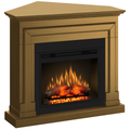Semineu ECOFLAME PRO - Barcelona colt oak, flacara 3D de 23 inci cu teme de culoare, incalzire infrared si sunet