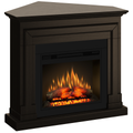 Semineu ECOFLAME PRO - Barcelona colt wenge, flacara 3D de 23 inci cu teme de culoare, incalzire infrared si sunet