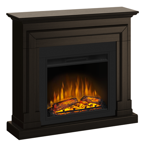 Semineu ECOFLAME - Barcelona SLIM LINE wenge, flacara 3D de 23 inci, sistem incalzire