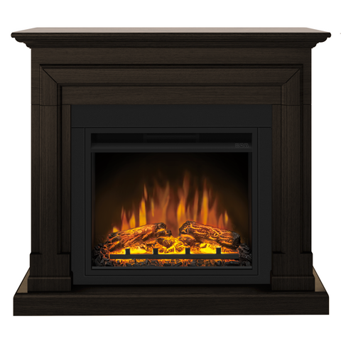 Semineu ECOFLAME - Barcelona SLIM LINE wenge, flacara 3D de 23 inci, sistem incalzire