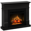 Semineu electric ECOFLAME PRO - Lisabona black, flacara 3D de 23 inci cu teme de culoare, incalzire infrared si sunet