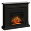 Semineu electric ECOFLAME PRO - Barcelona black, flacara 3D de 23 inci cu teme de culoare, incalzire infrared si sunet