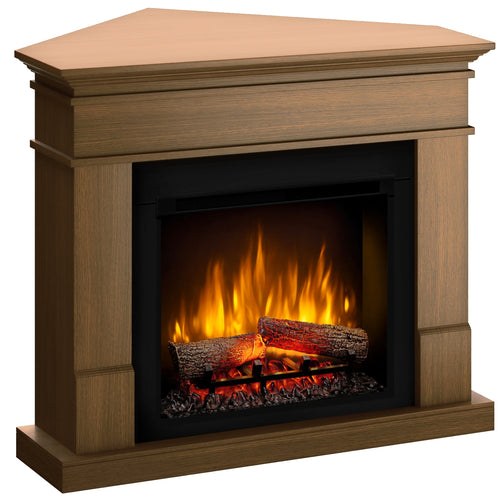 Semineu electric DIMPLEX Lisabona cires colt SLIM LINE cu focar electric 3D Optiflame XHD23 si sunet