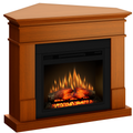 Semineu ECOFLAME PRO - Lisabona colt cherry, flacara 3D de 23 inci cu teme de culoare, incalzire infrared si sunet