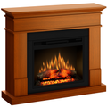 Semineu ECOFLAME PRO - Lisabona cherry, flacara 3D de 23 inci cu teme de culoare, incalzire infrared si sunet