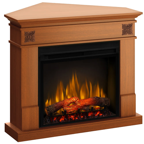 Semineu electric DIMPLEX Lisabona Flower Drept/Colt Cires cu focar electric 3D Optiflame XHD28 si sunet