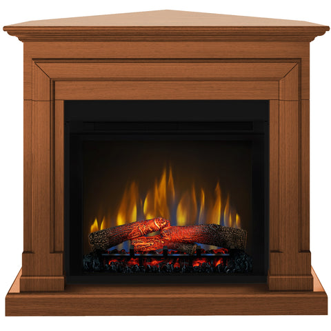 Semineu electric Barcelona Drept/Colt Cires cu focar electric 3D Dimplex Optiflame XHD28 si sunet