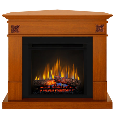 Semineu electric DIMPLEX Lisabona Flower Drept/Colt Cires cu focar electric 3D Optiflame XHD23 si sunet