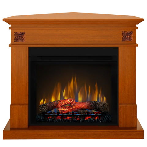 Semineu electric DIMPLEX Lisabona Flower Drept/Colt Cires cu focar electric 3D Optiflame XHD28 si sunet