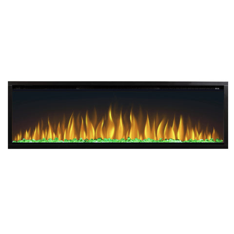 Semineu electric liniar 3D incorporabil AFLAMO Royal 42 Negru cu sunet
