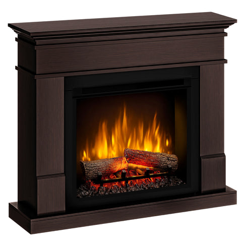 Semineu electric DIMPLEX Lisabona mahon SLIM LINE cu focar electric 3D Optiflame XHD23 si sunet