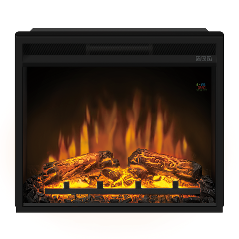 Semineu ECOFLAME - Lisabona SLIM LINE ash grey, flacara 3D de 23 inci, sistem incalzire