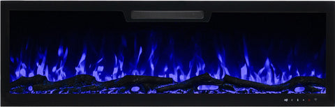 Semineu electric liniar 3D incorporabil AFLAMO Elite 128 , sunet incorporat, Smart APP + telecomanda