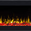 Semineu electric liniar 3D incorporabil AFLAMO Pride B140 Negru cu sunet