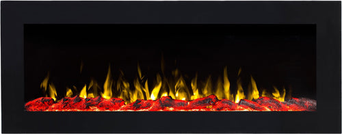 Semineu electric liniar 3D incorporabil AFLAMO Pride B140 Negru cu sunet
