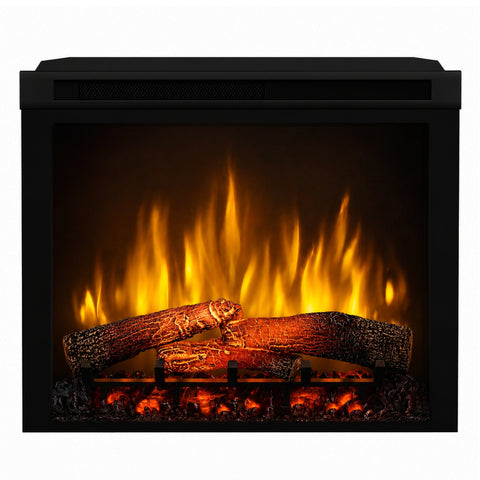 Semineu electric DIMPLEX Lisabona Drept/Colt Negru cu focar electric 3D Optiflame XHD28 si sunet