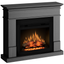 Semineu electric ECOFLAME PRO - Lisabona ash grey, flacara 3D de 23 inci cu teme de culoare, incalzire infrared si sunet
