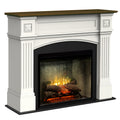 Semineu electric Haydn Alb si Nuc cu focar electric 3D Dimplex Optiflame Revillusion Concrete 30 si sunet