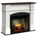 Semineu electric Haydn Alb si Wenge cu focar electric 3D Dimplex Optiflame Revillusion Concrete 30 si sunet