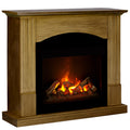 Semineu electric Nisa Stejar/Negru cu focar electric 3D Dimplex Optiflame CH600 H si sunet