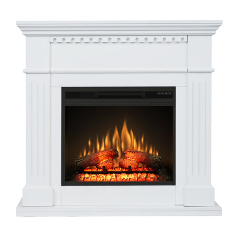 Semineu electric Vilano Alb cu focar electric ClassicFlame FCF-SF23 si sunet