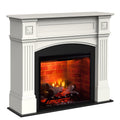 Semineu electric Haydn Alb cu focar electric 3D Dimplex Optiflame RBF30 si sunet