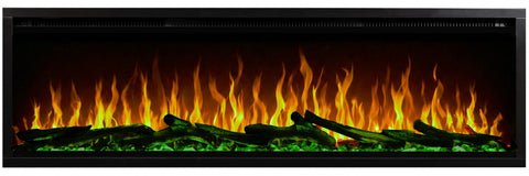 Semineu electric liniar 3D incorporabil AFLAMO Royal 120 PRO, sunet incorporat, Smart APP + telecomanda