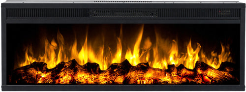 Semineu electric liniar 3D incorporabil AFLAMO LED 130 cu sunet