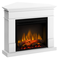 Semineu electric Lisabona Drept/Colt Alb cu focar electric 3D Dimplex Optiflame XHD28 si sunet