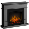 Semineu electric Lisabona Premium Ash Grey cu focar electric 3D Dimplex Optiflame XHD28 si sunet