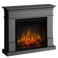 Semineu electric Lisabona Ash Grey cu focar electric 3D Dimplex Optiflame XHD28 si sunet