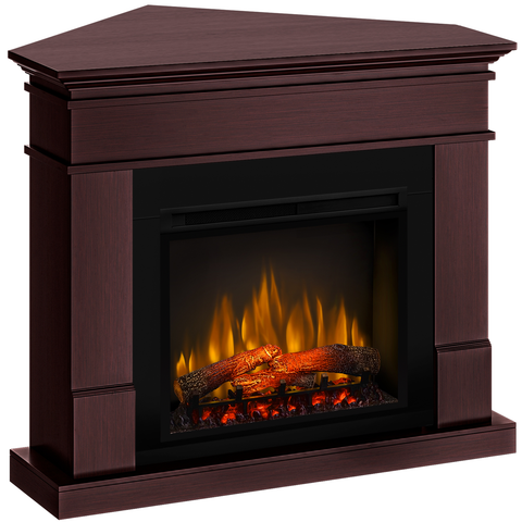 Semineu electric Lisabona Premium Drept/Colt Mahon cu focar electric 3D Dimplex Optiflame XHD28 si sunet