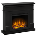 Semineu ECOFLAME - Lisabona SLIM LINE black, flacara 3D de 23 inci, sistem incalzire