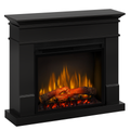 Semineu electric Lisabona Negru cu focar electric 3D Dimplex Optiflame XHD28 si sunet