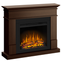 Semineu ECOFLAME - Lisabona SLIM LINE walnut, flacara 3D de 23 inci, sistem incalzire