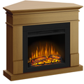 Semineu ECOFLAME - Lisabona SLIM LINE colt oak, flacara 3D de 23 inci, sistem incalzire