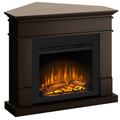 Semineu ECOFLAME - Lisabona SLIM LINE colt wenge, flacara 3D de 23 inci, sistem incalzire