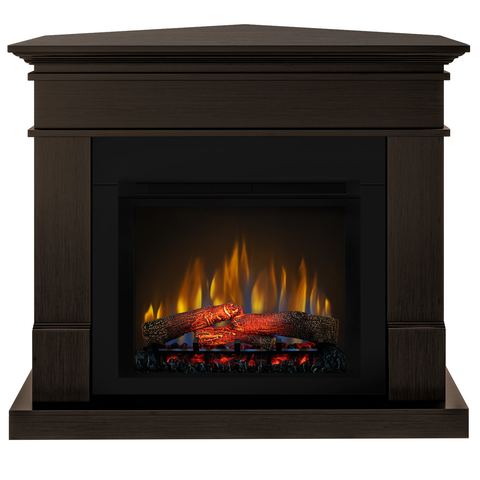 Semineu electric Lisabona Premium Drept/Colt Wenge cu focar electric 3D Dimplex Optiflame XHD28 si sunet