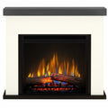 Semineu electric Dublin Vanilla si Ash Grey cu focar electric 3D Dimplex Optiflame XHD23 si sunet